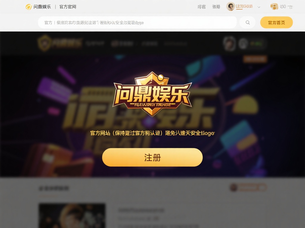 访问官方网站
打开浏览器，输入问鼎娱乐的官方网址