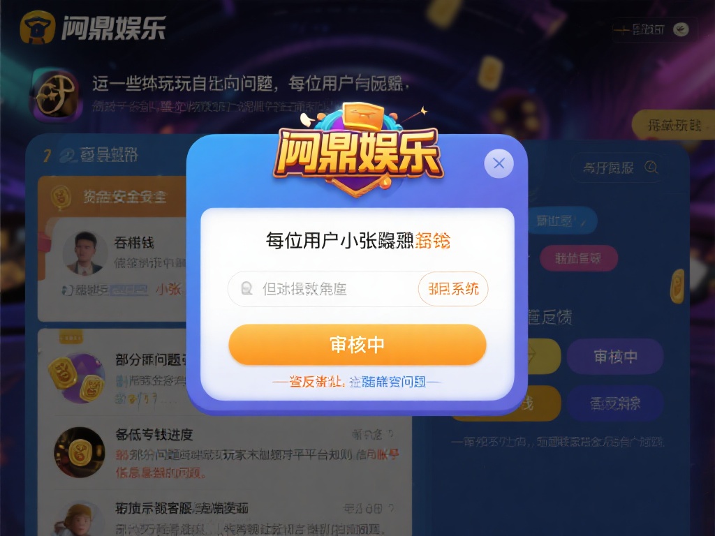 问鼎娱乐吞钱吗?玩家真实反馈与平台信誉解析 (问鼎娱乐吞钱吗?玩家真实反馈与平台信誉深度解析) 然而,也有一些玩家提出了质疑。另一位用户小张(化名